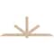 Ekena Millwork Kennewick Smooth Timber Gable Bracket, Douglas Fir, 108"W x 40"H x 5 1/2"D x 5 1/2"F, 9/12 Pitch GBW108X40X0606KEN00SDF - alternate 1